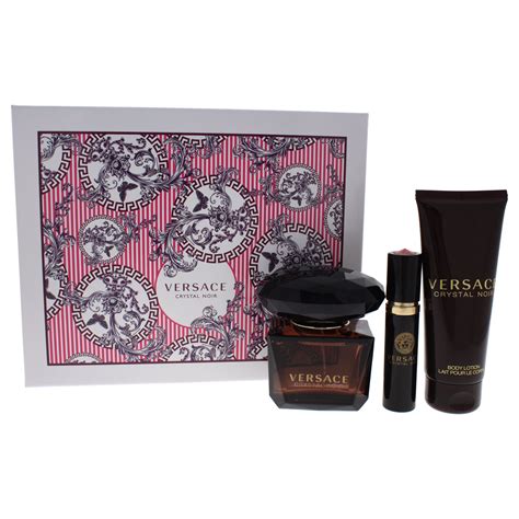 crystal noir versace geschenkset plus schluesselbund|versace crystal noir scent.